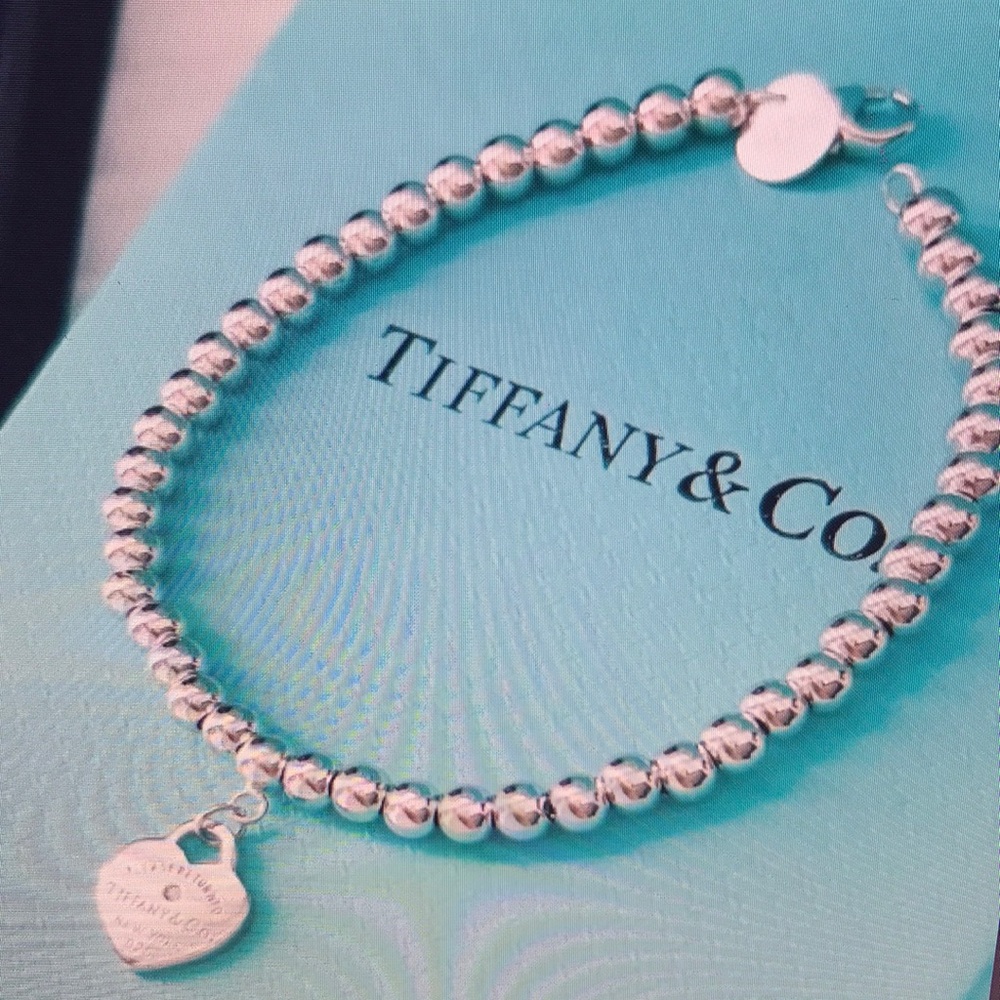 Tiffany & Co Silver Heart Tag Bracelet